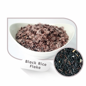Drum Dried Black Rice Flake Powder
